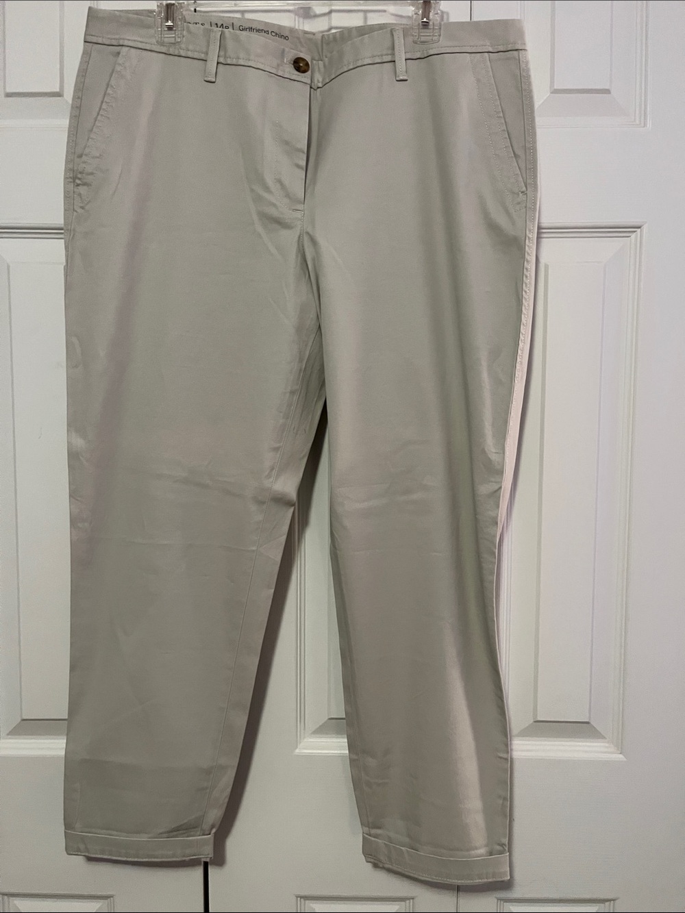 Women’s Casual Chino Pants in Light Gray